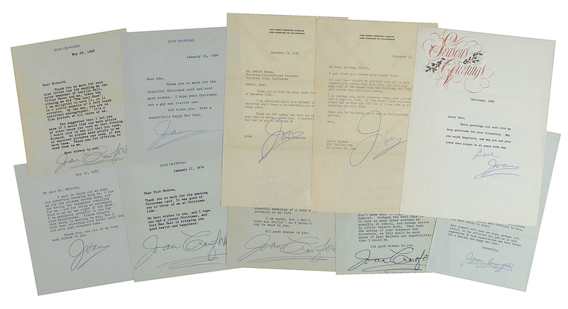 Lot 916 Joan Crawford Letters