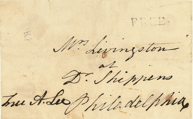 Lot 187 Benjamin Franklin: Free-franked by Continental Congress member Arthur Lee, addressed by Benjamin Franklin