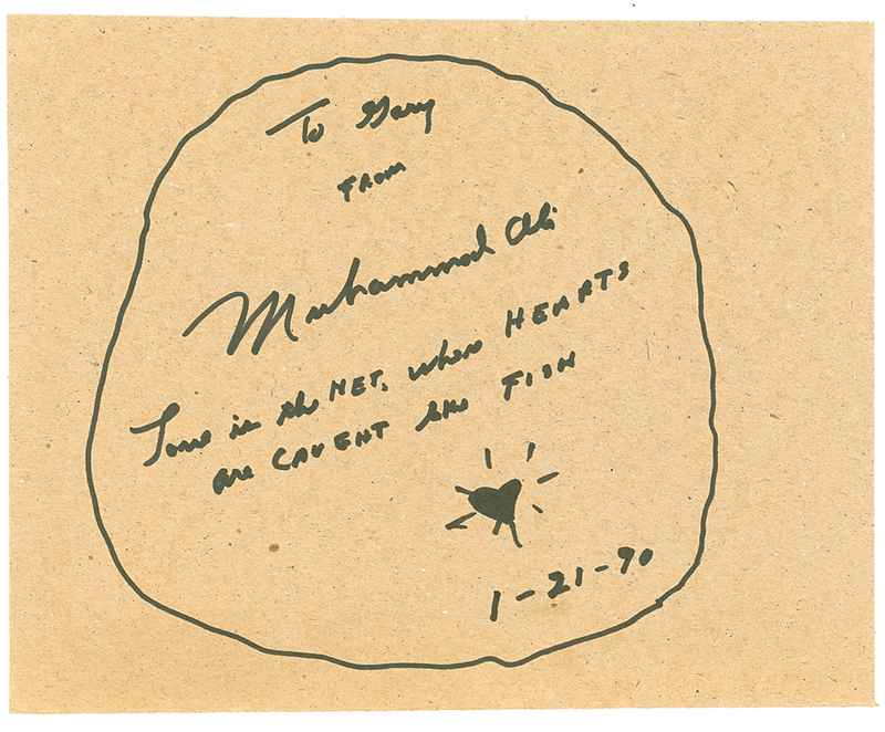 Lot 1157 Muhammad Ali Signed Quote