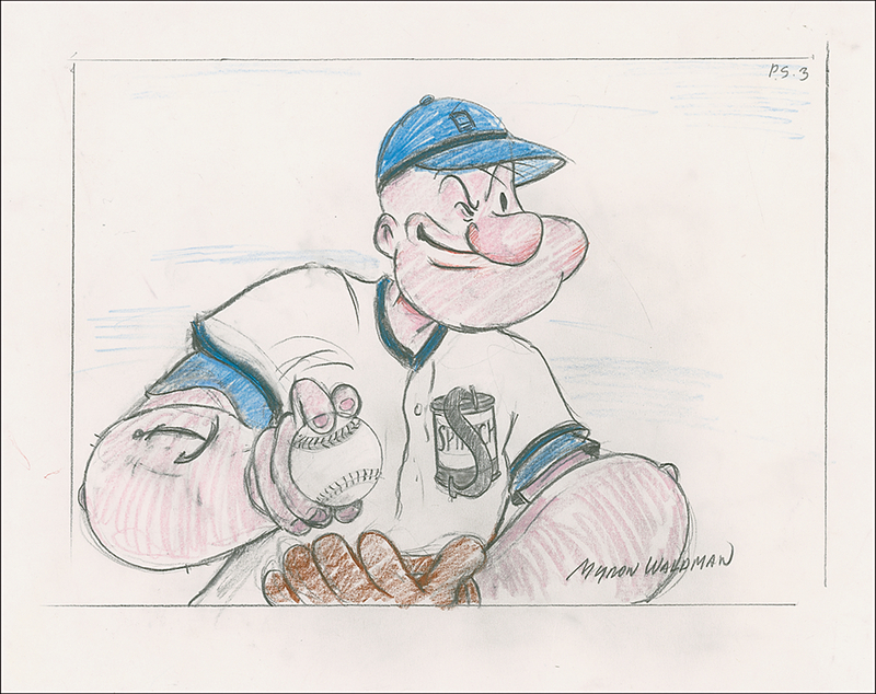 Lot 670 Myron Waldman Sketch