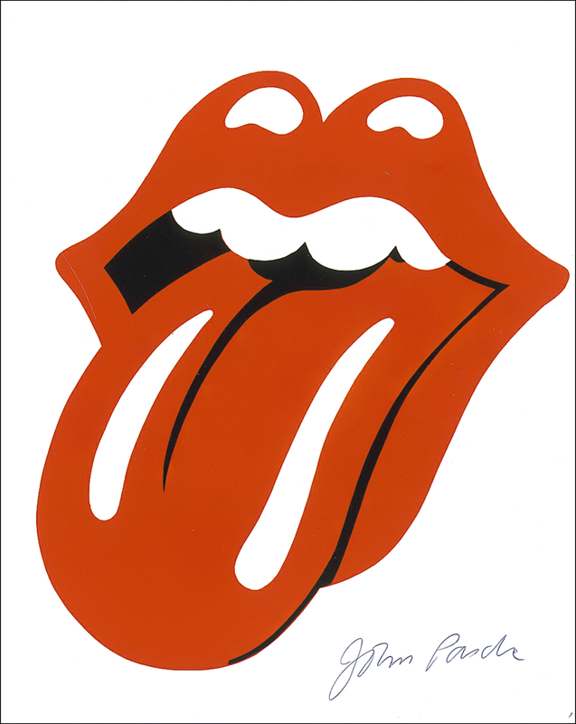 Lot 845 Rolling Stones: John Pasche Signed Photograph