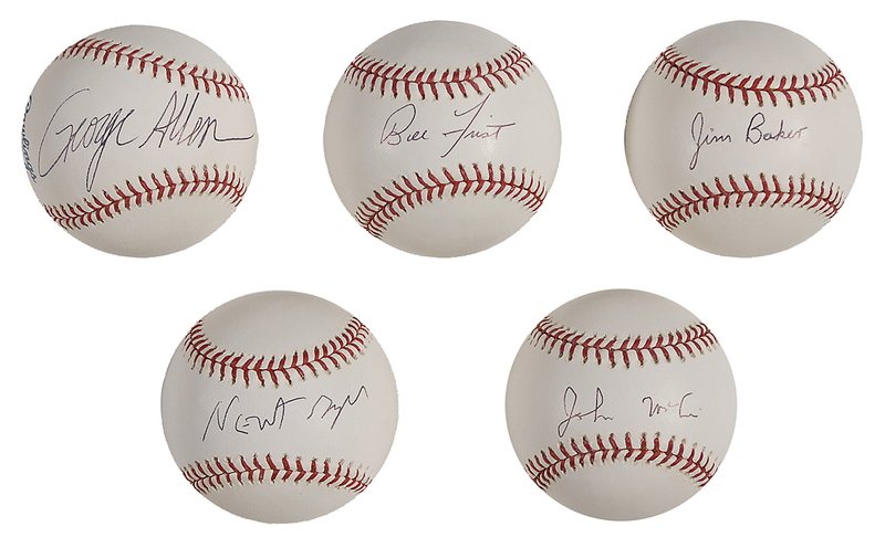 Lot 263 Republican Leaders Baseballs