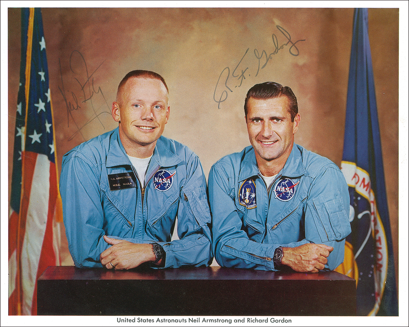 Lot 433 Neil Armstrong and Richard Gordon Signed Photograph