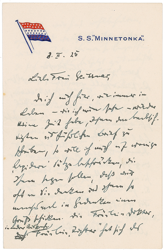 Lot 691 Wilhelm Furtwangler Handwritten Letter Signed
