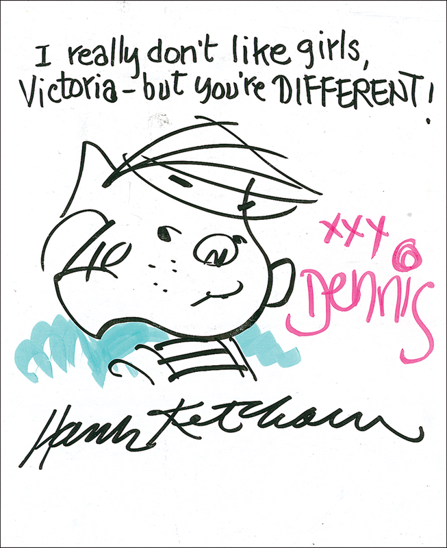 Lot 650 Hank Ketcham Sketch