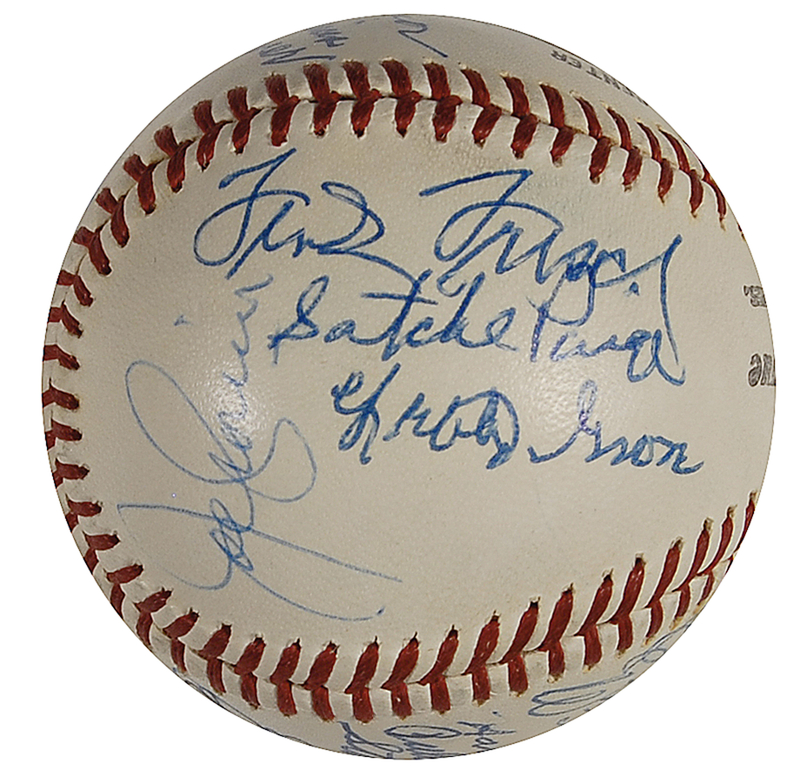 Lot 1167 Baseball Hall of Famers Baseball