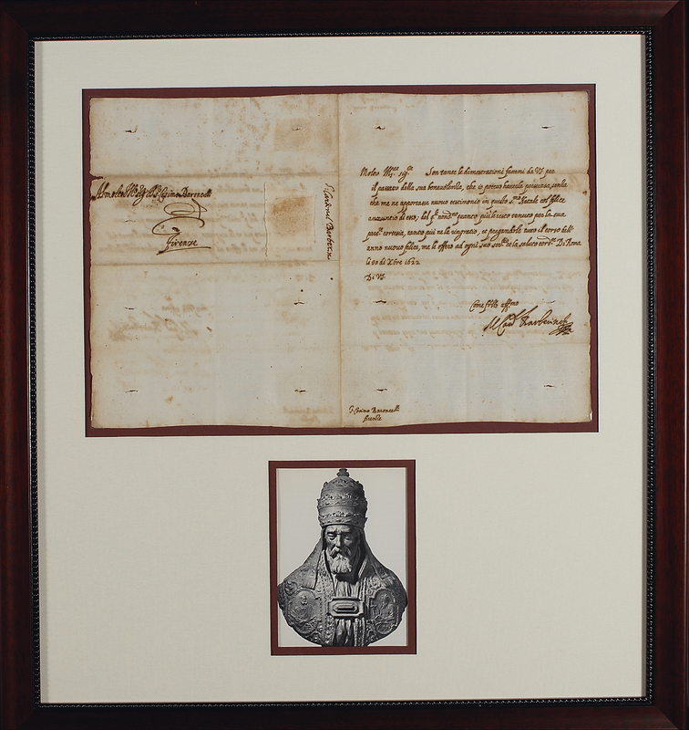 Lot 301 Urban VIII Signed Letter