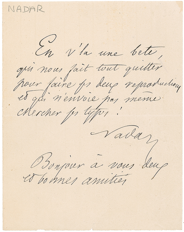 Lot 575 Felix Nadar: The most important European photographer of the 19th century