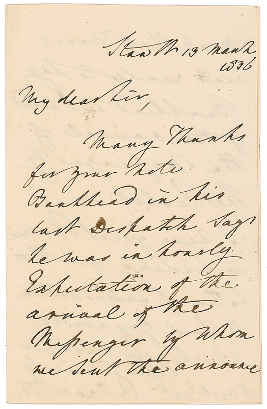 Lot 130 John Armstrong and Lord Palmerston: Thirty years in the making, the US and France settle long overdue restitution