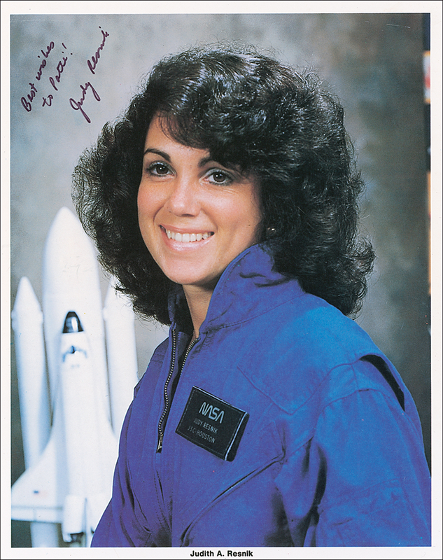 Lot 479 Judy Resnik Signed Photograph
