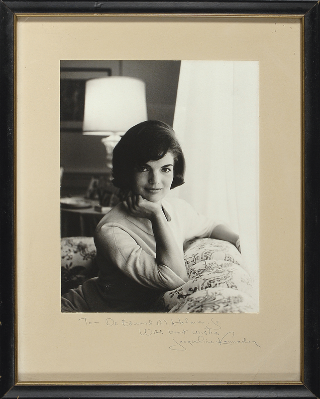 Lot 63 Jacqueline Kennedy: Jackie signs her official White House portrait