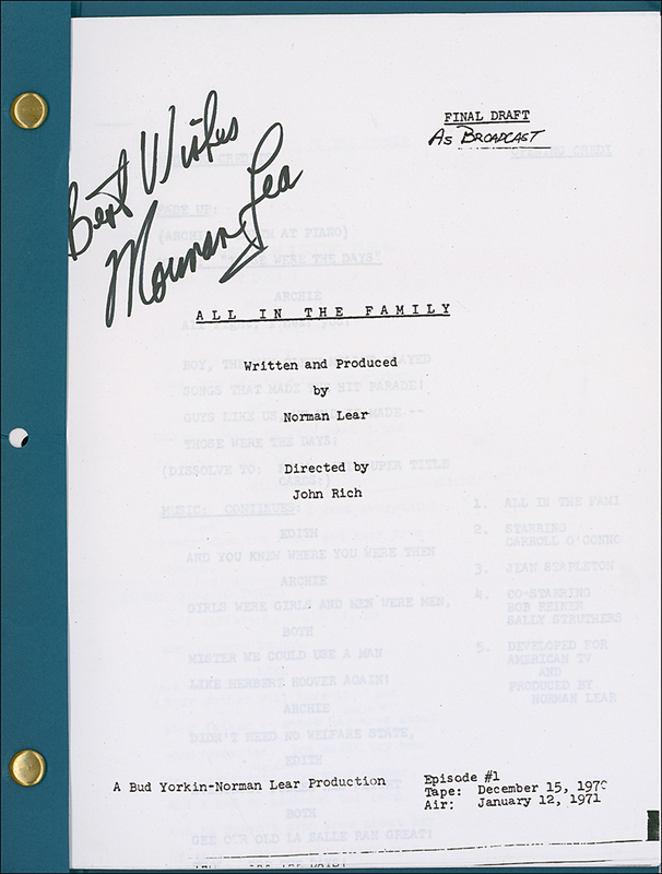 Lot 1118 Norman Lear Script