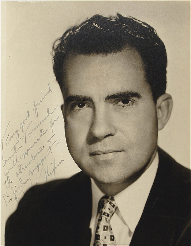 Lot 82 Richard Nixon Signed Photograph