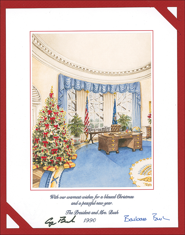 Lot 10 George and Barbara Bush Print