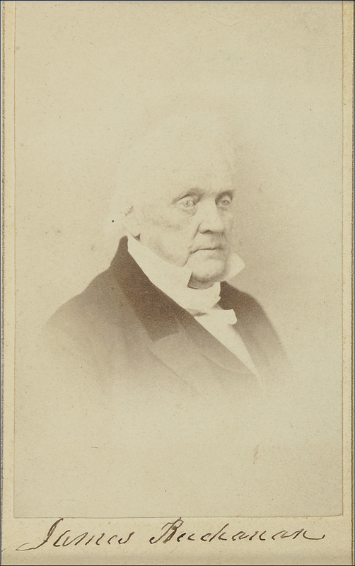 Lot 6 James Buchanan: Rare James Buchanan signed CDV