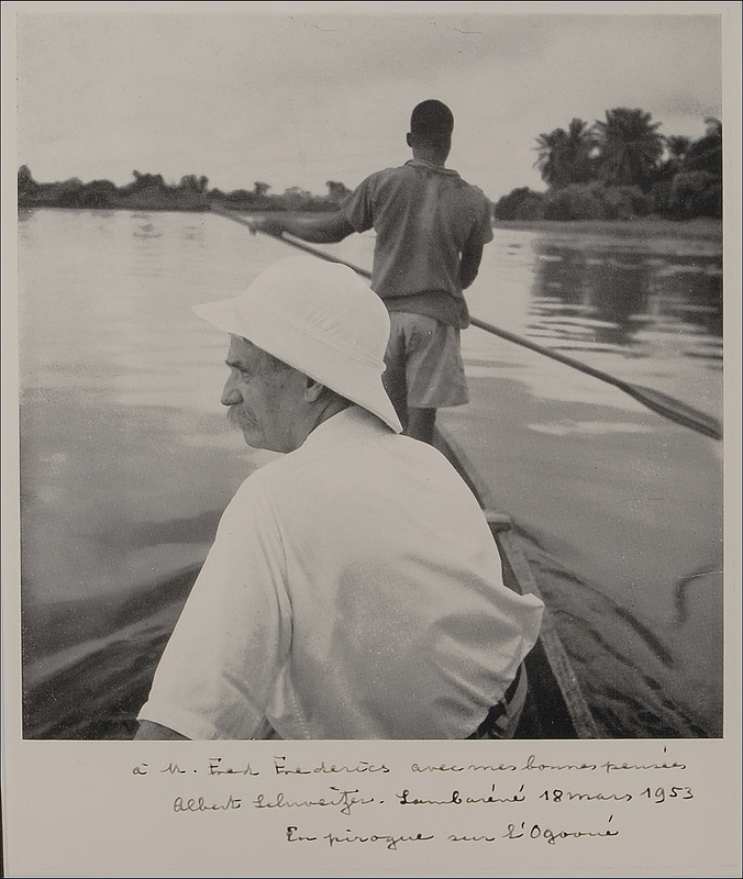 Lot 276 Albert Schweitzer Signed Photograph