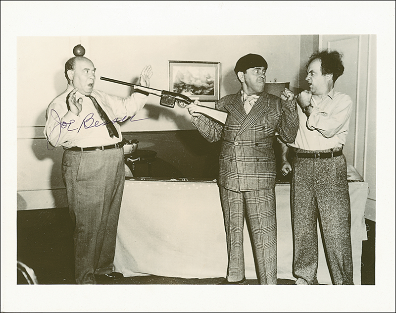 Lot 1045 Three Stooges: DeRita and Besser Signed Photographs