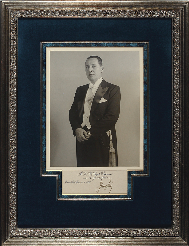 Lot 254 Eva and Juan Perón: Official Perón presentation portraits