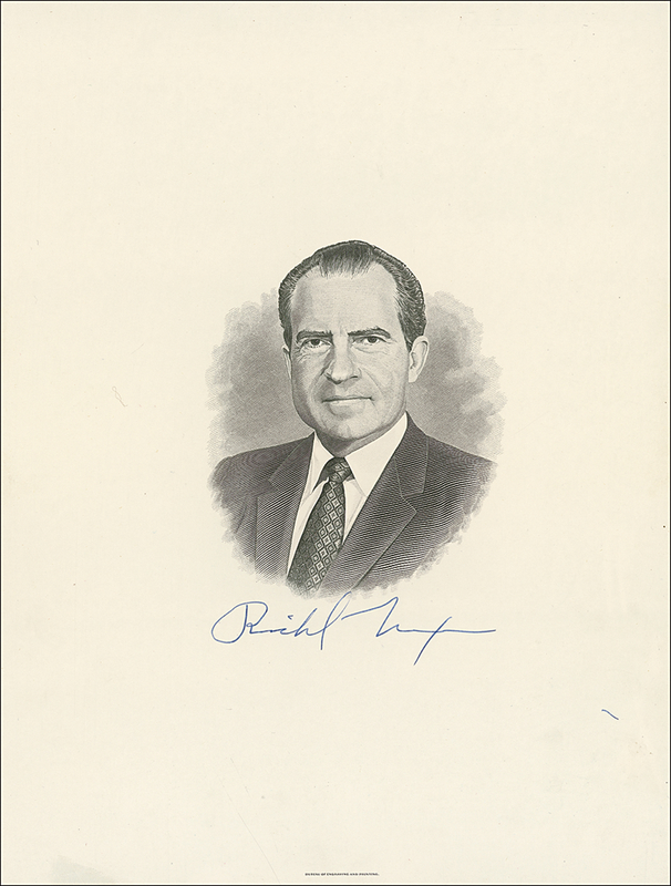 Lot 81 Richard Nixon Engraving