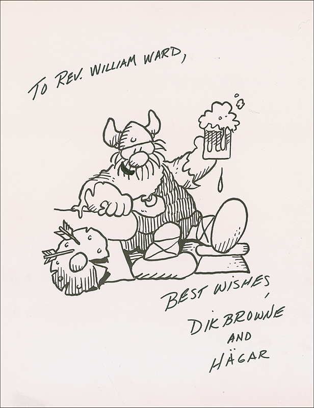 Lot 627 Dik Browne Sketch