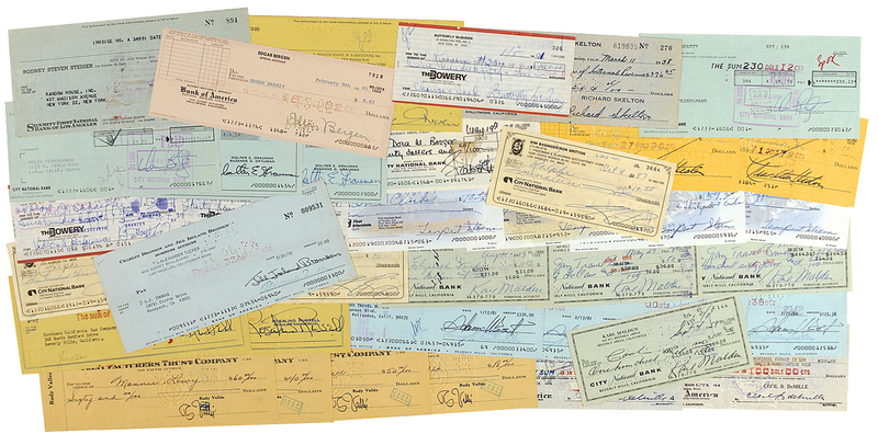 Lot 906 Celebrity Checks Checks