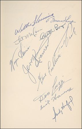 Lot #1271 Sandy Koufax and Friends - Image 1