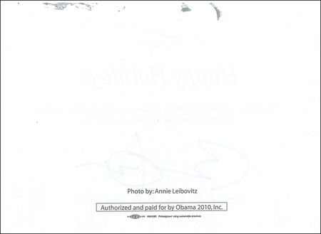 Lot #85 Barack Obama Holiday Card - Image 3