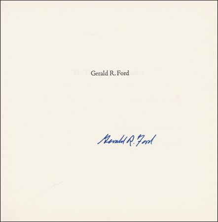 Lot #31 Gerald Ford Book