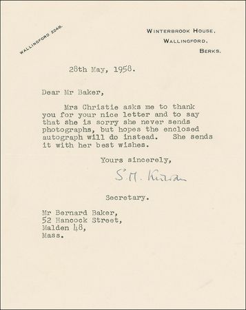 Lot #520 Agatha Christie: Vintage Christie signature - Image 1