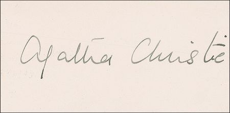 Lot #520 Agatha Christie: Vintage Christie signature - Image 2