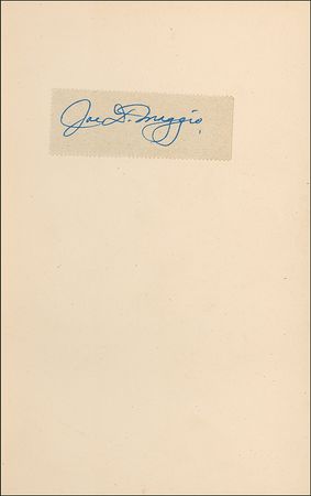 Lot #1213 Joe DiMaggio Signature - Image 1
