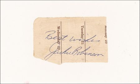 Lot #1342 Jackie Robinson Signature - Image 2