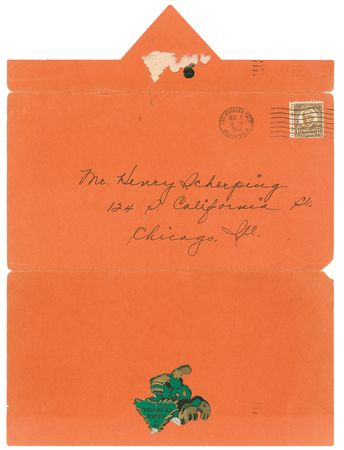 Lot #629 Walt Disney: A jolly Disney sends Christmas greetings as visions of the upcoming World?s Fair dance through his head - Image 2