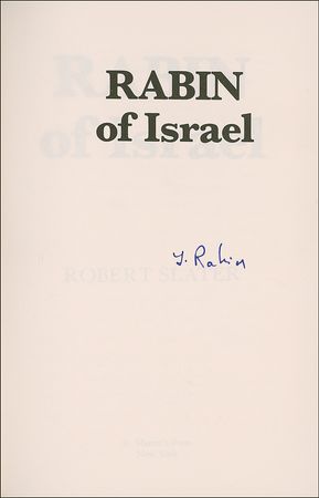 Lot #261 Yitzhak Rabin Book - Image 1