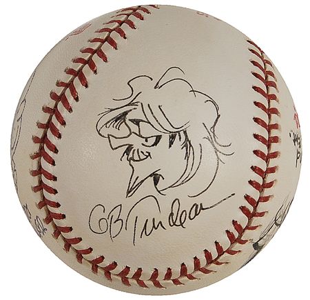 Lot #628 Cartoonists Baseball - Image 4