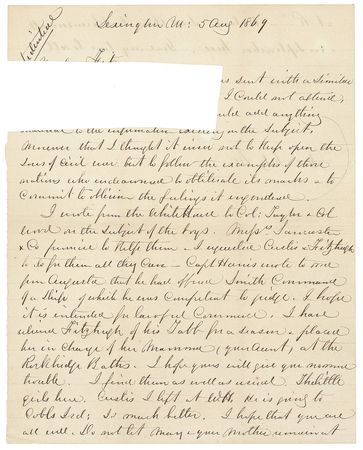 Lot #364 Robert E. Lee: ?I thought it wiser not to keep open the sores of Civil War but to follow the examples of those nations who endeavoured to obliterate its marks & to commit to oblivion the feelings it engendered? - Image 1
