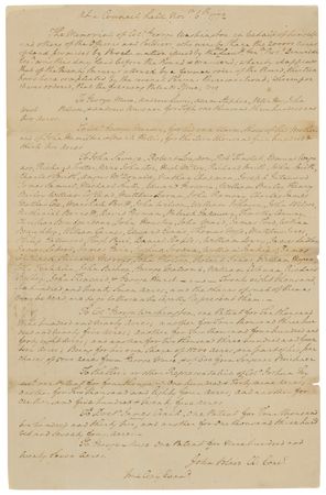Lot #126 George Washington: Washington once again denied land by Great Britain…a clear foreshadowing of the Colonial rift that would soon lead to Revolution - Image 1