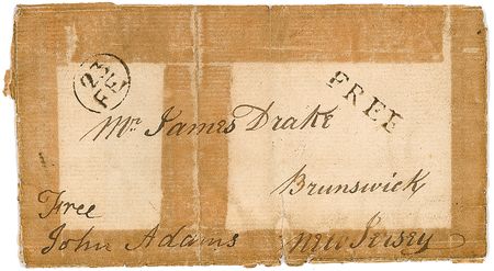 Lot #1 John Adams: Nine days before his