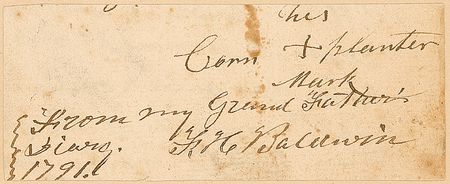 Lot #153 Cornplanter: Rare signature mark of Seneca Indian Chief Cornplanter with impeccable 1791 authentication - Image 2