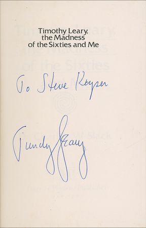 Lot #228 Timothy Leary: Leary turns the tables: ?If the ?60s? were ?mad? what would we call the 80s?? - Image 2