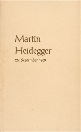 Lot #203 Martin Heidegger Program - Image 2
