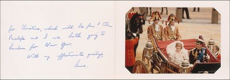 Lot #128 Princess Anne Christmas Card - Image 2