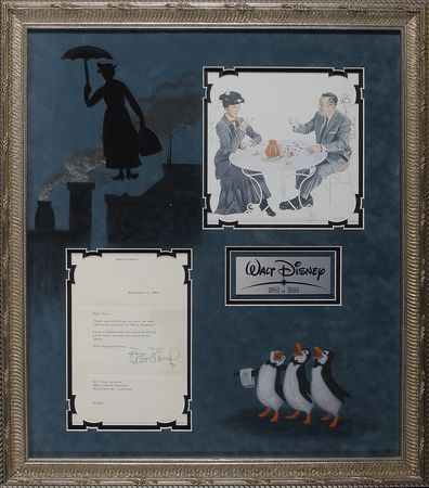 Lot #633 Walt Disney: A delighted Disney accepts praise for his favorite film, Mary Poppins - Image 1