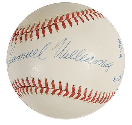 Lot #1372 Ted Williams: Scarce fully-signed Williams baseball - Image 2
