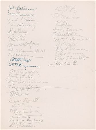 Lot #382 George S. Patton: Patton reunites with his West Point classmates on the eve of World War II - Image 1