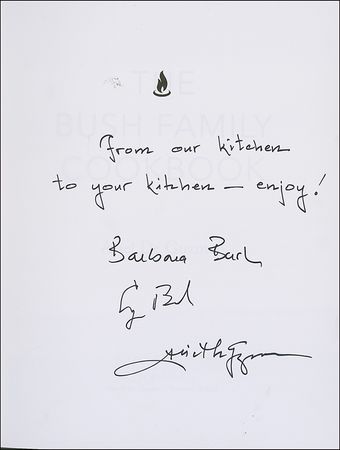 Lot #9 George and Barbara Bush Book