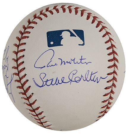 Lot #1166 Baseball Hall of Famers Baseball - Image 4