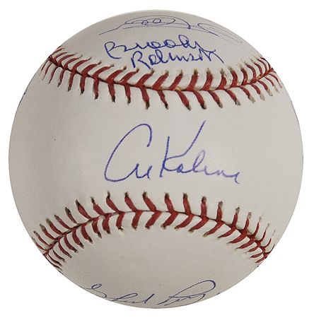 Lot #1166 Baseball Hall of Famers Baseball - Image 5