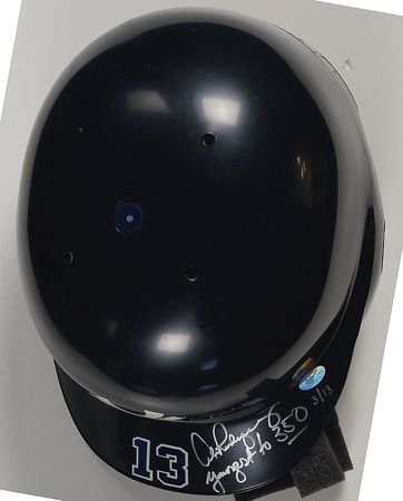 Lot #1345 Alex Rodriguez Baseball Helmet - Image 1