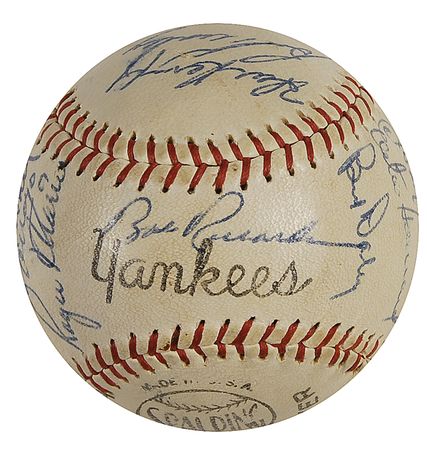 Lot #1328 NY Yankees Baseball - Image 6